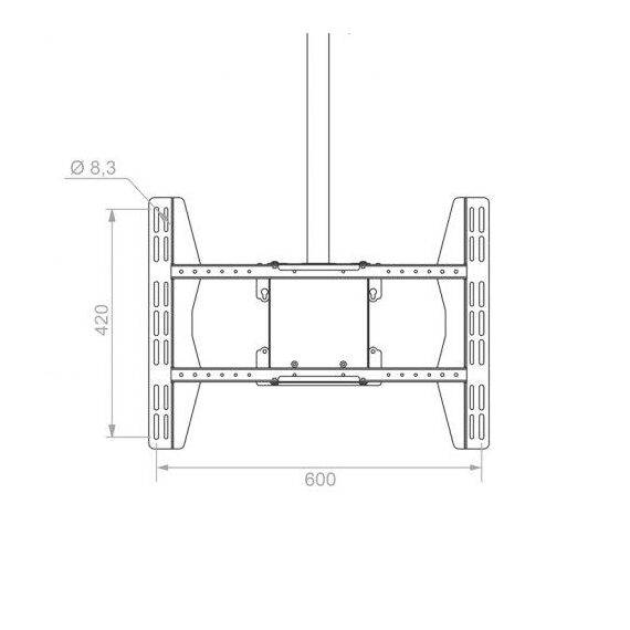 HAGOR PLD series Large Single - Mounting kit (ceiling moun | 8602