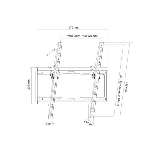SUNNE 32-55-ET / 35 kg / 81.3 cm (32") / 139.7 cm (55") / 200 x 2