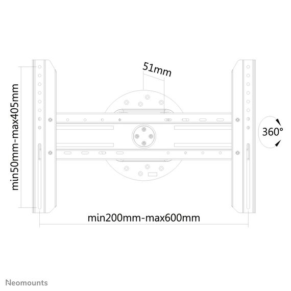 Neomounts by Newstar LED-WR100 - Bracket - for L | LED-WR100BLACK