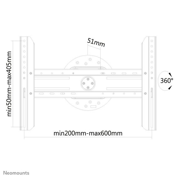 Neomounts by Newstar LED-WR100 - Bracket - for L | LED-WR100BLACK