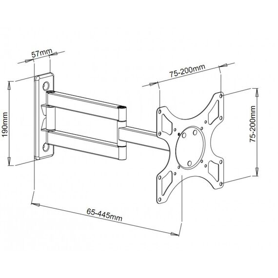 EFB Wall Bracket for 19-37" LCD LED TV ICALCD2903BICOL