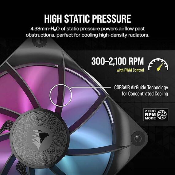 Corsair RX RGB Series iCUE LINK RX120 RGB 120mm CO9051018WW