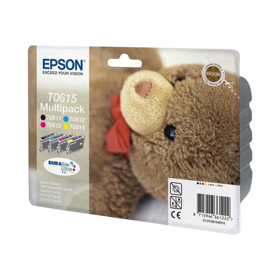 Epson T0615 multipack 4pack 32 ml black, yellow, C13T06154010