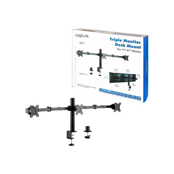 LogiLink Mounting kit (pole, clamp, 2 articulating arms, BP0107