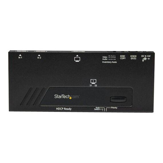 StarTech.com 2Port HDMI Automatic Video Switch 4K VS221HD4KA
