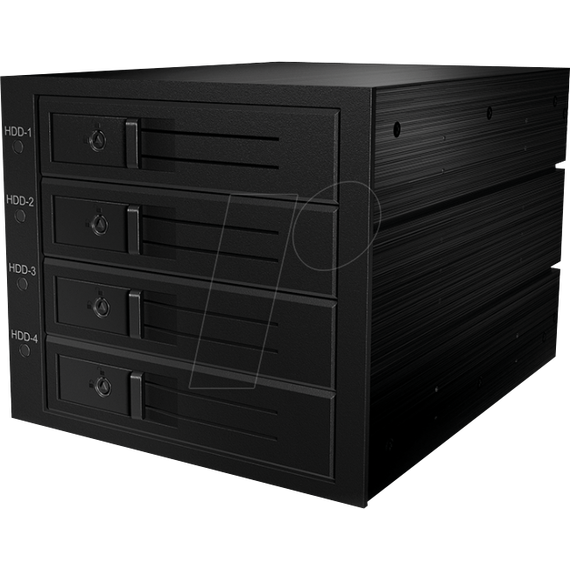 RaidSonic ICY BOX IB-564SSK - Storage drive cage with cooling fan