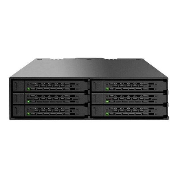Cremax ICY Dock MB996SP-6SB - Storage drive cage - 2.5" - matte b