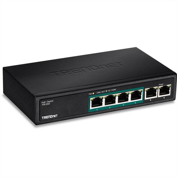 TRENDnet TPE S50 Switch unmanaged 4 x 10100 (PoE) + 1 x TPES50