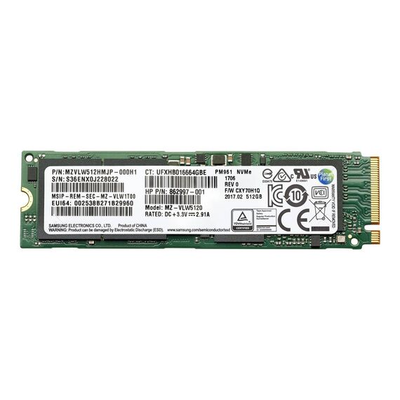 HP - SSD - 512 GB - internal - M.2 2280 - PCIe 4.0 x4 ( | 406L8AA