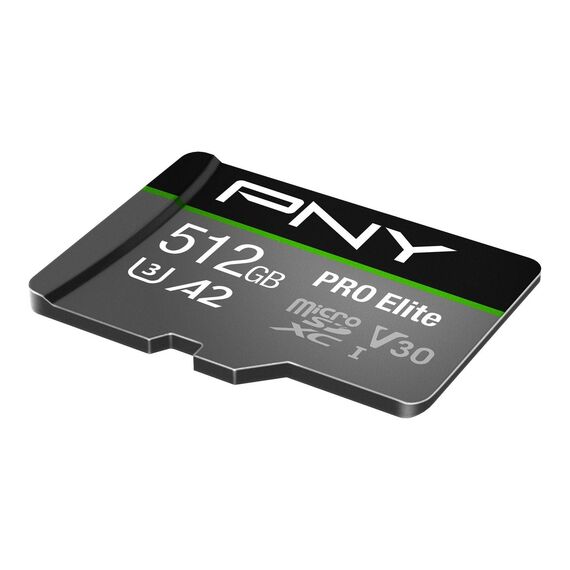 PNY PRO Elite - Flash memory card (microSD | P-SDUX512U3100PRO-GE