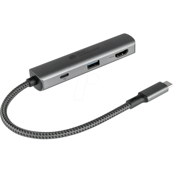 Good Connections USB-C -Hub 3-Port 1x HDMI 2.0 PD 94W | HUB-C002A
