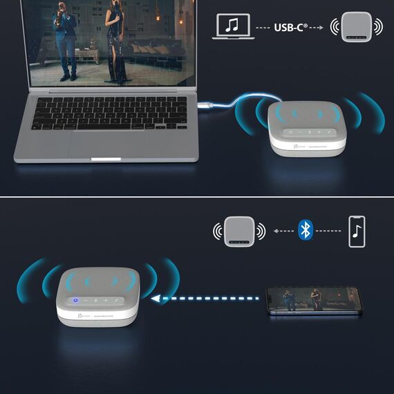 j5create USB-C 4K Speakerphone Dock / Wired / USB 3.2 | JCDS335-N