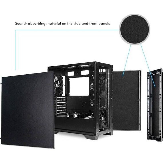 Chieftec GEH Midi Tower Apex Series Q*black* Mini GA01BQOP