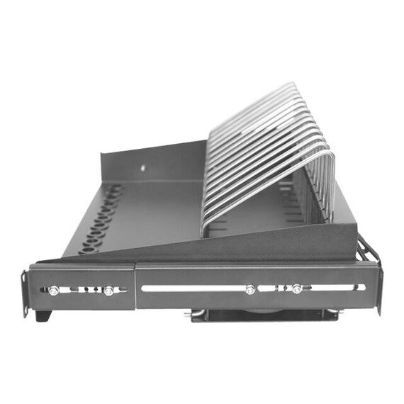 Digitus DN-97665 - Rack shelf - black, RAL 9005 - 1U - 19" - for