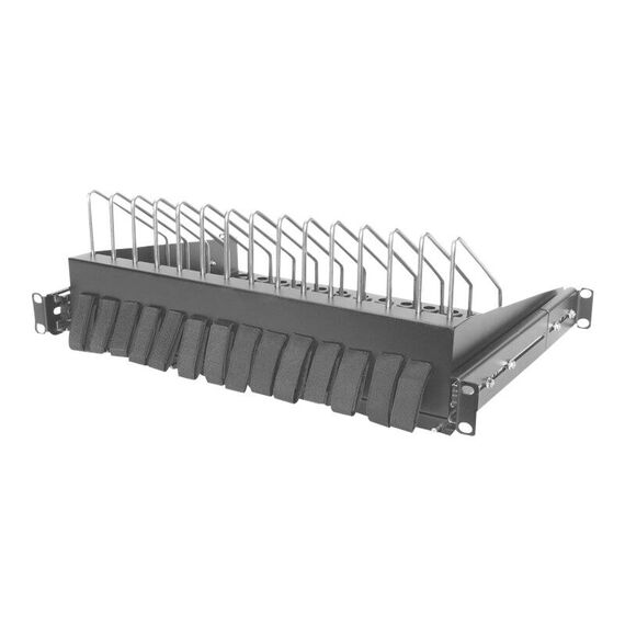 Digitus DN-97665 - Rack shelf - black, RAL 9005 - 1U - 19" - for