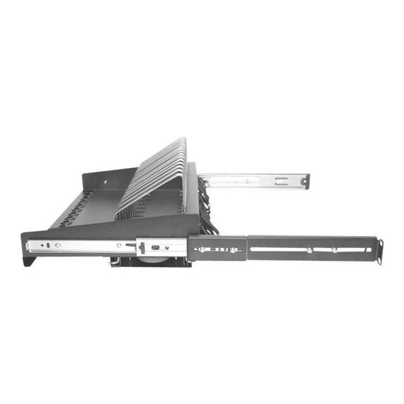 Digitus DN-97665 - Rack shelf - black, RAL 9005 - 1U - 19" - for