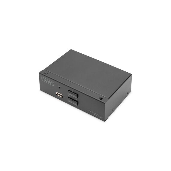 DIGITUS KVM Switch, 2x1 DP, DP Out,USB - Displayport I | DS-12851
