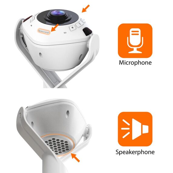 j5create JVU368 360° AI-Powered Webcam with Speakerpho | JVU368-N