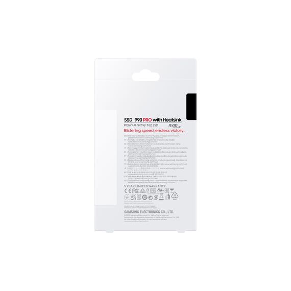 Samsung 990 PRO MZ-V9P4T0GW - SSD - encrypted - 4 TB - internal -