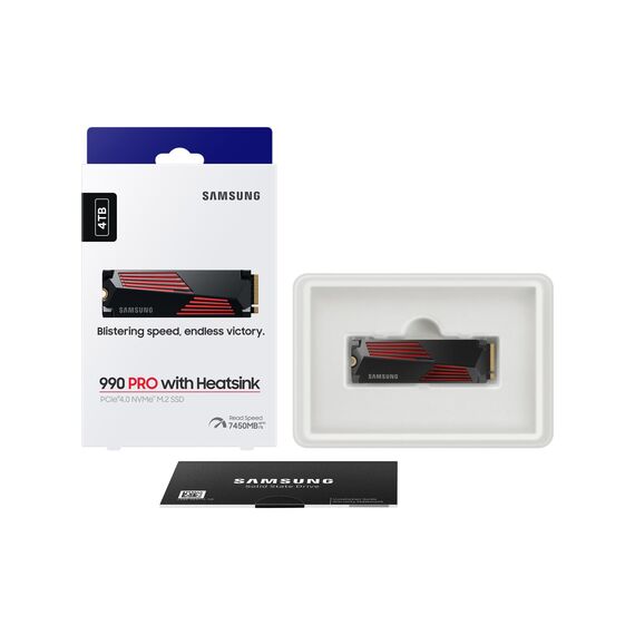 Samsung 990 PRO MZ-V9P4T0GW - SSD - encrypted - 4 TB - internal -