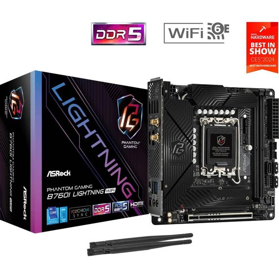 ASRock Phantom Gaming B760I Lightning WiFi 90MXBNN0A0UAYZ