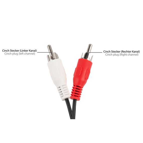 Good Connections AD-5B2CS - 2 x RCA - Male - 5-pin Din - Female -