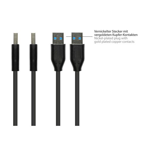 Good Connections 2831-AA010S - 1 m - USB A - USB A - USB 3.2 Gen