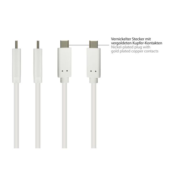 Good Connections 2831-AC010W - 1 m - USB A - USB C - USB 3.2 Gen