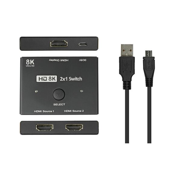 Good Connections HDMI Switcher - HDMI - Black - Metal  | GC-M0261