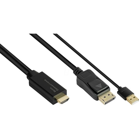 Good Connections HDMI-DP010 - 1 m - HDMI Type A (Standard) - Disp