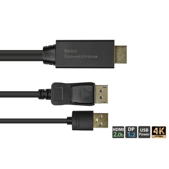 Good Connections HDMI-DP020 - 2 m - HDMI Type A (Standard) - Disp