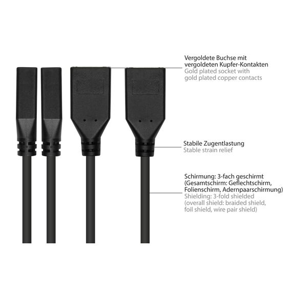 Good Connections HDMI-AD22 - 0.3 m - HDMI Type A (Standard) - Dis
