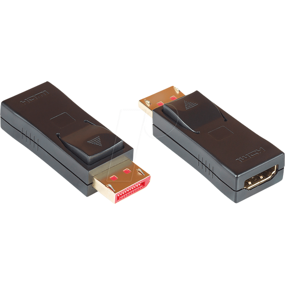 Good Connections HDMI-DP14G - Displayport - HDMI - Black - Adapte