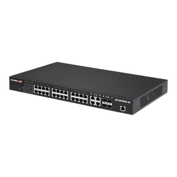 Edimax Pro GS-5424PLC V2 - Switch - smart - 24 x 10/100/1000 (PoE