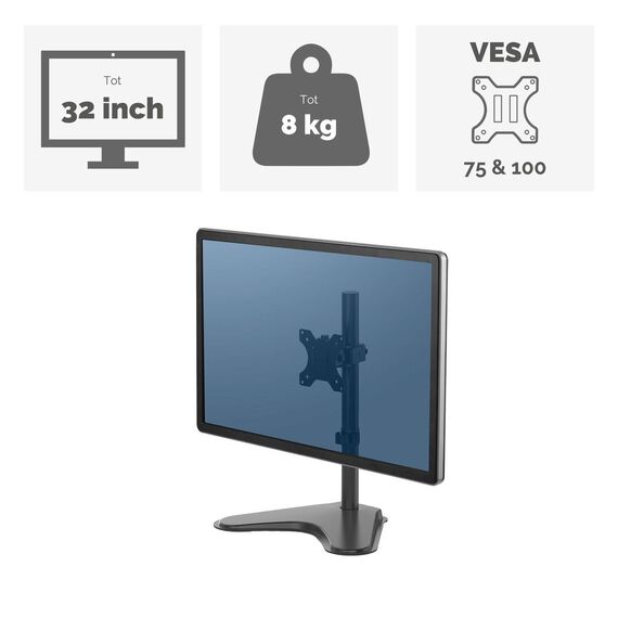 Fellowes Professional Series Single Freestanding Monito | 8049601