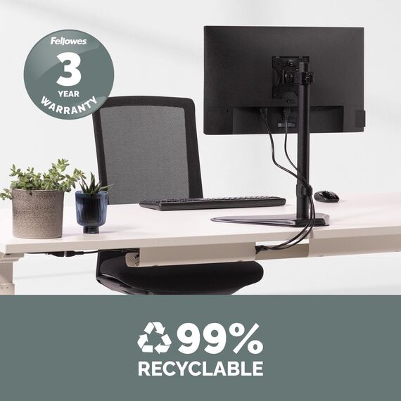 Fellowes Professional Series Single Freestanding Monito | 8049601