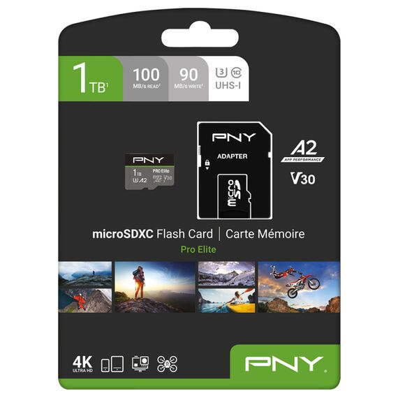PNY PRO Elite - Flash memory card - 1 TB - | P-SDU1TBV32100PRO-GE