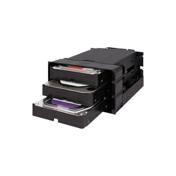 ICY DOCK flexiDOCK MB830SP-B - Storage drive cage - 3.5" - black