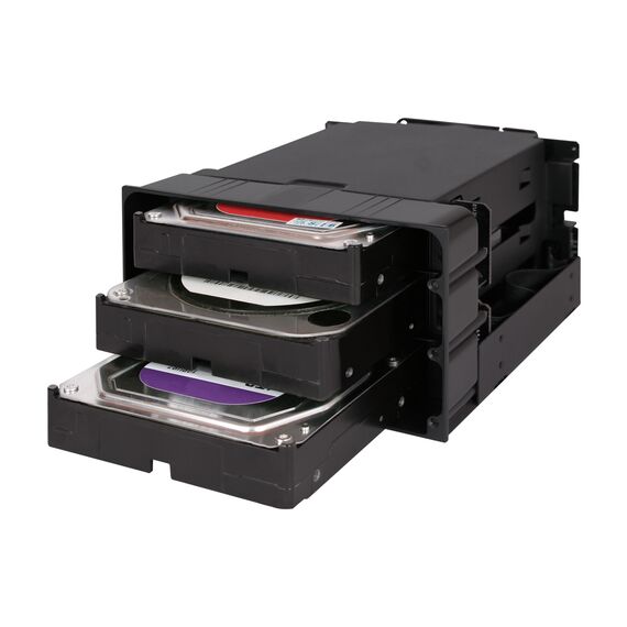 ICY DOCK flexiDOCK MB830SP-B - Storage drive cage - 3.5" - black