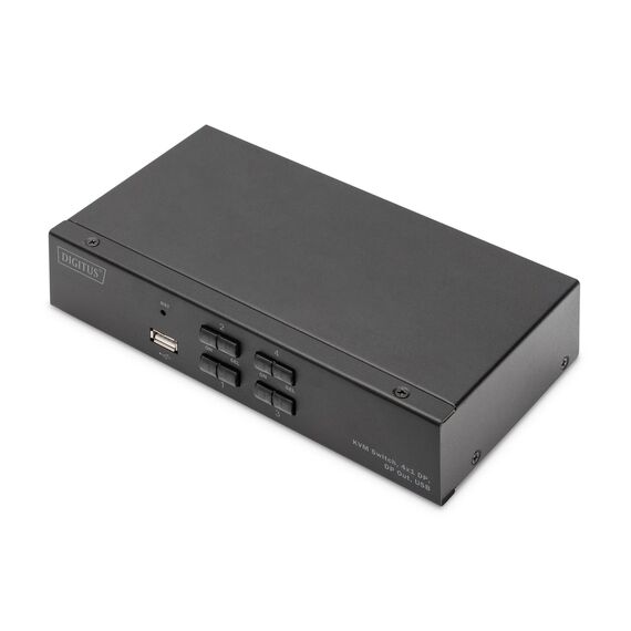 Digitus KVM Switch, 4x1 DP, DP Out,USB / USB / USB / D | DS-12891