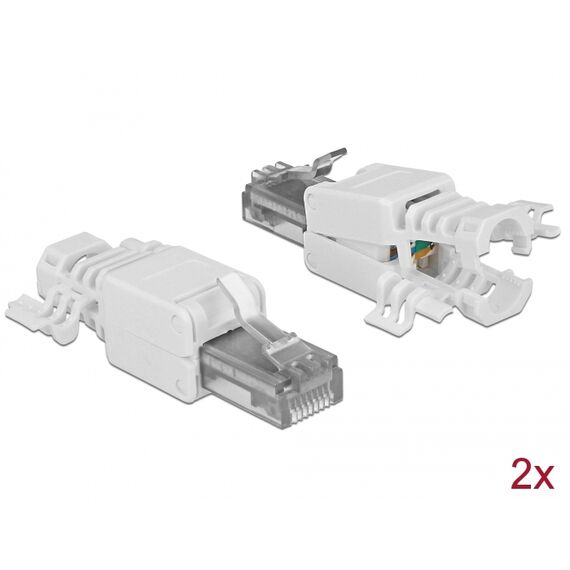 DeLOCK - Network connector - RJ-45 (M) - UTP - CAT 6a - ( | 86417