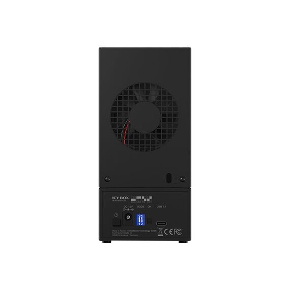 ICY BOX IB-RD3621-C31 - Hard drive array - 2 bays (SATA-600) - US