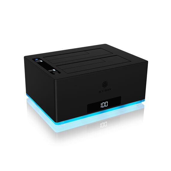 ICY BOX IB-127CL-U3 - Solid state / hard drive array - 2 bays (SA