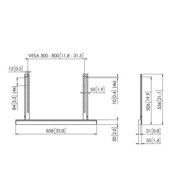 Vogel's RISE A111 - Mounting kit (accessory mount) - bl | 7301110
