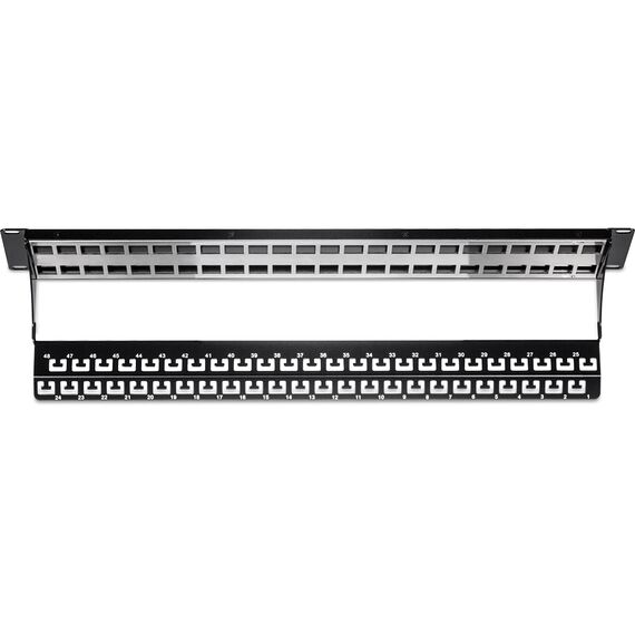 TRENDnet TC-KP48S - Patch panel (blank) - rack mountable - 2U - 1