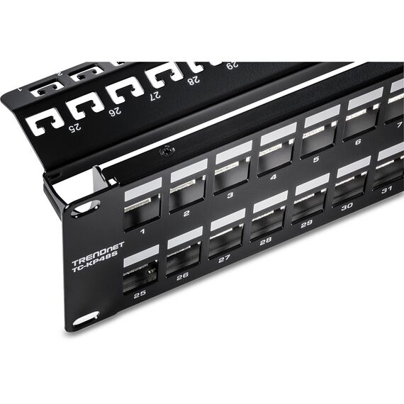 TRENDnet TC-KP48S - Patch panel (blank) - rack mountable - 2U - 1