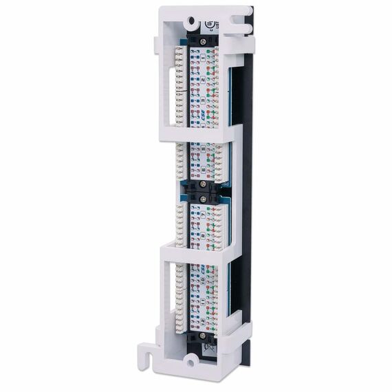 Intellinet Patch Panel, Cat5e, Wall-mount, UTP, 12-Port, | 162470