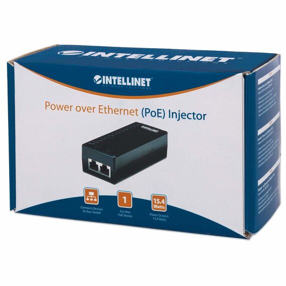 Intellinet Power over Ethernet (PoE) Injector, 1 Port, 4 | 524179
