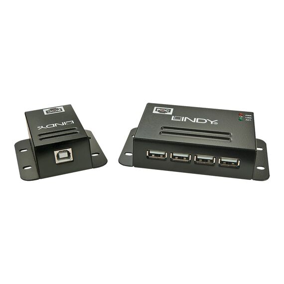 LINDY USB 2.0 4 Port CAT.5/6 Extender With Power Over CAT | 42681