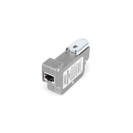 DIGITUS DN-95421 - PoE surge protector (DIN rail mountable) - out